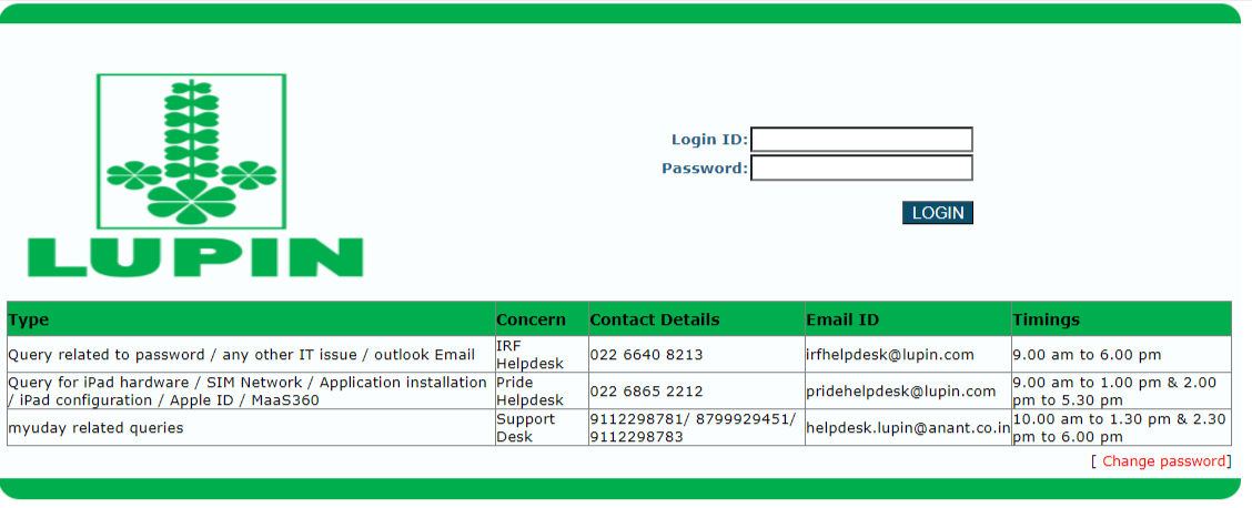 myuday.lupin.com login